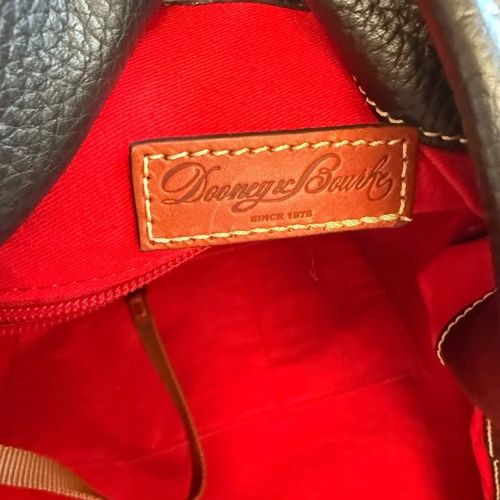 Dooney and Bourke Pebble Grain Leather Logo Lock Shoulder Bag - Picture 11 of 14